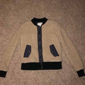 Anthropologie Marrakech Sherpa bomber jacket